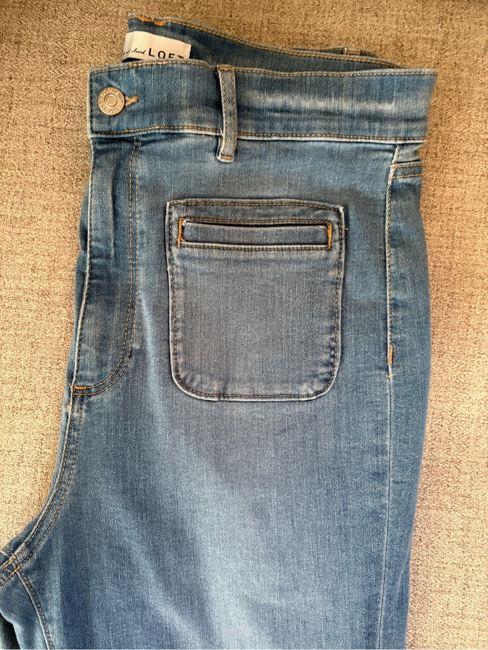 Loft High Rise Waist Slim Flare Jeans